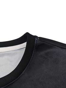 博卡青年队黑色足球卫衣，圆领舒适运动上衣，适合比赛、足球训练、休闲和度假穿着，礼品 - 黑色 - 查看 5