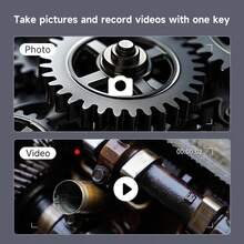 1080P HD Inspection Camera With 32GB Card, 4.3" IPS Screen, 5.5mm IP67 Waterproof Detachable Probe With 6 Adjustable LEDs, 16.4ft Semi-Rigid Cable, Automotive Repair Tool Drain Pipe Inspection Waterproof Camera