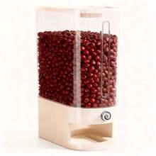 1PC Large Capacity Rotary Bean Dispenser With Divider -10lb-20lb - Waterproof, Moisture-Proof, Insect Proof Bean Storage Container, Suitable For Kitchen Organization, Grain, Nut, Flour, Rice Moisture-Proof And Leak Proof - Portable Kitchen Storage Container - 20 Catties White - View 3
