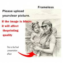 1pc Personalized Hand-Drawn Pencil Portrait Painting, Customized Based On Your Photo, Unique Gift For Birthday, Engagement, Wedding, Christmas, Couples, Valentine's Day - High-Quality Paper Material, Can Draw Animals And Figures. - Multicolor - View 13