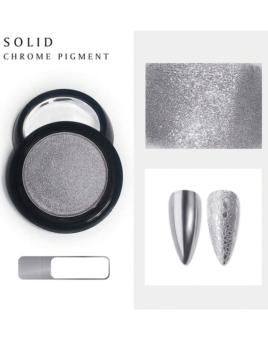 OBP C & G OBP Mirror Effect Nail Powder - 24 Colors To Choose From - 銀色 - 查看 1
