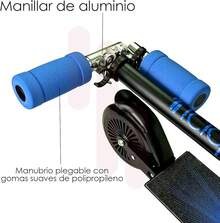 Scooter Patin del Diablo Clasico para Niños Ajustable en 3 Niveles Plegable con Ruedas de 12.5 cm - Azul - Ver 7