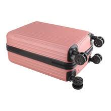 Luggage Cases Free Turning Elastic Handle Quiet Sliding Coded Lock Scratch Proof Suitcases Rose Gold 20in - Dorado - Ver 4