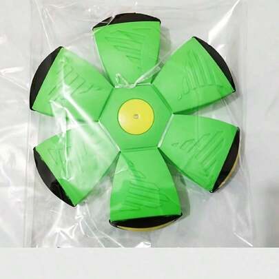 1 Pet Toy Ball, A Novel Elastic Dog Ball Toy With A Deformable Design, An Interactive Bouncing Ball, Suitable For Indoor/Outdoor Agility Training, A Perfect Gift For Small And Medium-Sized Dogs, No Batteries Required, For Outdoor Play, With An Interesting Design, Made Of Durable Plastic Material