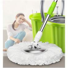 3 Pack Spin Mop Replacement Head For Hurrica, Mopnad, Cassabel And Other 360 Spin Mop Systems, Microfiber Spin Mop Refills (3pc-White) - trắng - Xem 6
