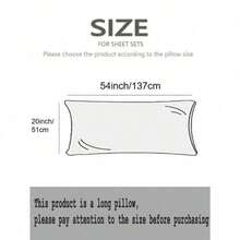 1 Rust Red Synthetic Polyester Ruffle Long Pillowcase (Without Pillow Insert), Perfect Gift For Everyone, Suitable For All Seasons - 綠色 - 查看 3