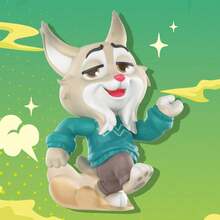 Miniso Zootopia Mystery Blind Box, 'The Great Chase' Series - Surprise Collectible Figure Of Nick Or Judy