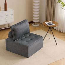 Single Sofa, Small Seating Set, Living Room Armchair, Beanbag, Sofa For Bedroom, Guest Room Or Children's Room - Grey - View 4