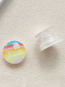 1 pieza Soporte de teléfono con agarre de dibujos animados de oso y perro, soporte de escritorio adhesivo y expandible, soporte de teléfono unisex adecuado para todos los teléfonos inteligentes compatibles con y Android, regalo para cumpleaños, familia, amigos, para baño, cocina, regalos de cumpleaños, soporte de teléfono, accesorios de teléfono, con alta capacidad de carga