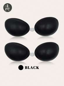 1 Piece New Black Of Silicone Invisible Bra, Women's Super Adhesive Silicone Invisible Bra, Wedding Bra, Reusable Women's Underwear, Dress, Vest. - Multicolor - View 21