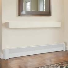 Baseboard Heater Covers, Basic Series 6 Ft Standard Electric Heating Unit Front Cover For Home Improvement, Heavy-Duty Steel, Easy Installation For Bedroom Replacing Old Cover, White - 6ft - View 9