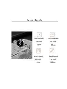 1 Đồng hồ điện tử hình chữ nhật mặt số vảy cá thời trang dành cho nữ, thích hợp để kết hợp hàng ngày, sinh nhật, quà tặng cho phụ nữ, kỷ niệm, khuyến mãi cuối năm, ngày độc thân, khuyến mãi Halloween, không có hộp quà tặng - Bạc - Xem 4