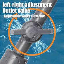 新型鱼缸换水器、洗沙机、水泵、鱼缸吸水装置、虹吸管、手动换水器、马桶 - 灰色 - 查看 6