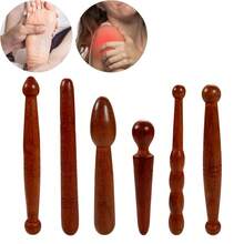 1pc Acupoint Massage Pen, Traditional Wooden Acupressure Stick Reflexology Tool For Deep Tissue, For Body, Hand And Foot Body Massager Massage Roller Lymphatic Massage Gua Sha - Multicolor - View 7