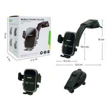 1 件全新车载出风口手机支架自动锁定吸盘支架用于导航兼容 、Android 手机，生日礼物，家人、朋友夏季汽车配件，车载手机支架 - 黑色鏡面 - 查看 6