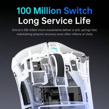 ATTACK SHARK Tri-Mode Wireless Gaming Mouse 25000 DPI, 62g Ultra-Lightweight RGB Mouse With Wired/2.4G/Bluetooth, Broadcom BK52820 Chip, Omron Switch 100 Million Clicks, 500mAh Battery, Adjustable DPI For PC Gamer - Multicolor - View 3