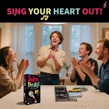 Tabletop Microphone Grabbing Game, 250 Lyric Voice Changer, Family Karaoke Party Game, 2-10 Players Fun Board Game, Family Party Ice Breaker Tool, Add More Fun To Parties, Christmas Gift