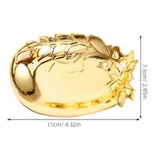 12pcs Golden Dessert Serving Tray Lightweight Break Resistant Multi Purpose Fruit Snack Platter Candy Storage Plate Dried Food - Multicolor - View 12