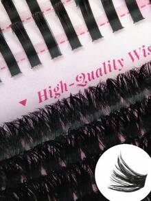 245 Pcs 5-7mm Bottom Cluster Lashes +10-18mm Spiky Lashes +10-18mm 100D 5D Fluffy Clusters Volume Lashes Faux Mink Eyelashes Clusters DIY Cluster Eyelash Tray , Like Lash Extension Cluster Eyelash Extensions Multi-Layered Volume DIY Individual Lashes Russian D Curl Dramatic Cluster Lashes DIY At Home - D - View 7