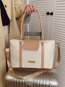 Nouveau sac à main en forme de ravioli pour femmes, sac oreiller de couleur unie, sac de voyage léger, sac fourre-tout de grande capacité, sac à bandoulière et sac bandoulière, convient pour le travail et les vacances