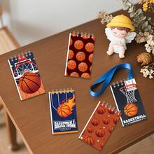 12pcs Football Themed Spiral Notebooks, Student Notebooks, Word Notebooks, Spiral Notebooks, Fabric Notebooks, Memo Pads, School Supplies, Student Prizes, Party Notebooks, Back To School Stationery, Christmas Notebooks - Multicolor - View 9