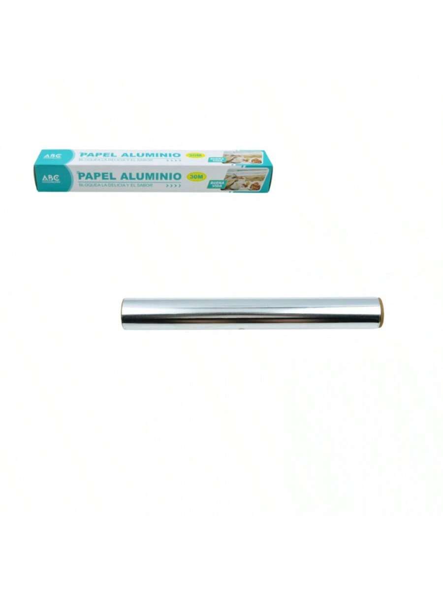 Papel Aluminio, 30cm x 30m, Resistente y Versátil para Cocina
