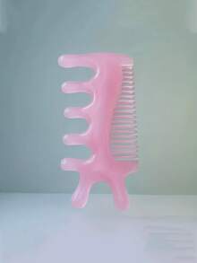 1pc/Massage Comb - 7-Tooth Round Head Meridian Massage Comb, Suitable For Scalp, Body, Acupuncture Points, Nose Bridge Massage - Multicolor - View 2