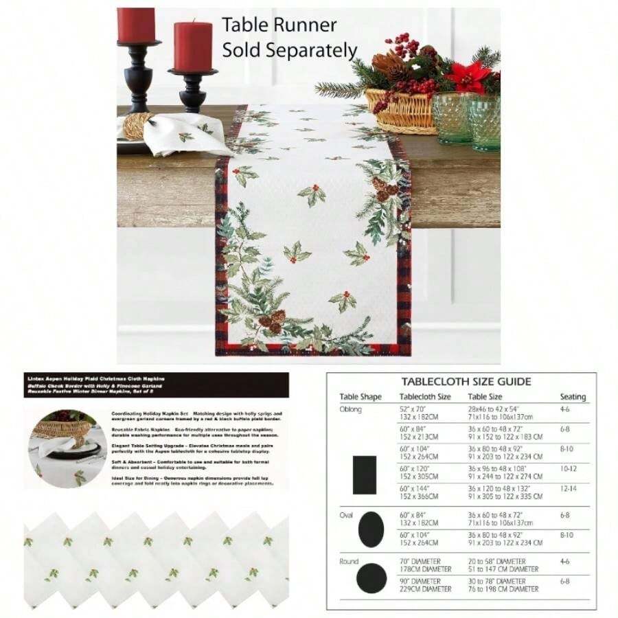 Kitchen Tablecloth - 132.1 X 132.1 cm (Square) - View 1