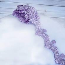 Accessori per abbigliamento in pizzo idrosolubile con codice a barre in poliestere versatile, prodotti dal produttore per ricamo computerizzato, orlo di gonna, tende, biancheria da notte - Multicolore - Visualizzare 21