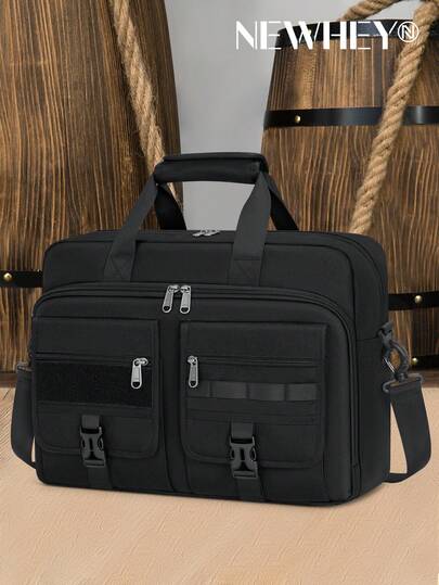 NEWHEY Tactical Laptop Bag 15.6/17.3 Inch Laptop Briefcase Men Business Computer Bag Military Messenger Bag Work Office