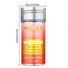 Goiple 2pcs Women's Hair Wax Stick - 75g Smooth Hair Wax Stick, Non-Greasy And Non-Sticky, Creates Soft Styles, Slick Back, Smoothens Frizzy Hair, Effective Flyaway Control, Strong Hold, Suitable For Straight, Wavy, Curly, Voluminous Hair, Sweet Peach Scent - Multicolor - View 14
