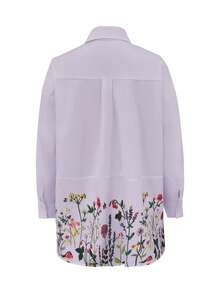 Women's Printed Shirt, Minimalist & Fashionable, Suitable For Summer - Purple - View 2