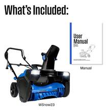 Open Box 23in Snow Blower - 25ft Throwing Distance, Heavy-Duty Snow Removal Tool For Driveways & Walkways, Powerful Snow Thrower For Winter Storms, Easy-To-Operate For Home Use - 藍色 - 查看 5