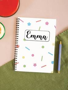 Customize Personalized Kids Notebook,Custom Name, Back To School Gift,12 Styles,Personalized Birthday Party Souvenir, Back To School Season - Multicolor - View 4