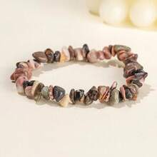 1pc 5-8mm Teens' Spiritual Natural Stone Bead Bracelet, Agate/Obsidian/Lapis Lazuli & Other Chakra Balancing & Energy Boosting Healing Stones, Suitable For Teens, Daily Wear, Holiday Gifts, Boho Fashion Jewelry - Multicolor - View 46