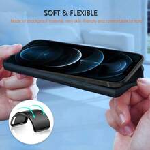1pc Black Precise Hole Anti-Drop Phone Case, Suitable For MOTO G PLAY 2025/MOTO G 5G 2025/MOTO G PLAY 5G 2026/MOTO G15/MOTO G05/MOTO G35 5G/MOTO G75 5G/MOTO EDGE 50 And Similar Models, Anti-Drop Phone Case, Transparent Phone Case, Minimalist Phone Case, Solid Color Phone Case, TPU Anti-Drop Phone Case - Black - View 5