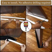 Under Door Draft Stopper 32 Inch For Huge Gap Up To 2 Inch Draft Blocker For Bottom Of Door 27-35 Inch Seal Insulat... - Gap 0 27-35 & Quot; - View 2