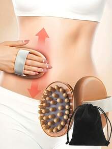 2支装气垫按摩经络刷，身体刷 - 肌肉放松桑拿SPA头部按摩刷 - 肌肉放松工具，通用全身刮痧按摩器，家用或SPA适用，[四季皆宜] 女士礼物，圣诞礼物，旅行必备