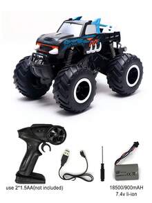 1:16 Escala Camioneta de Control Remoto Juguete, 4WD Todo Terreno 2.4GHz, Body Resistente al Agua y a Colisiones, Juego Simultáneo de Múltiples Vehículos con Efectos de Sonido Realistas, Luces LED, Adecuado para Niños y Niñas de 6+ Años, Juguete Educativo STEM, Regalo Interactivo Padres-Hijos, Excelente Regalo de Cumpleaños/Navidad