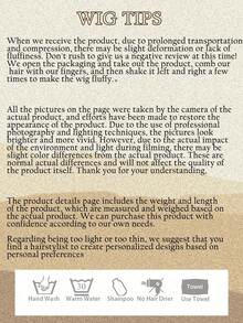 卷发马尾接发，深棕色，爪夹式接发，20英寸波浪马尾假发，合成自然蓬松假发，日常假日使用 - 彩色 - 查看 6