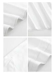 Camiseta para ni?as con patrón de rosas de oración de la virgen, camiseta impresa de manga corta de algodón puro para fieles de la virgen, adecuada para ni?as y adolescentes, ropa de oto?o para ni?os y ni?as, adecuada para ni?os de 4 a 14 a?os, adecuada para ni?as en desarrollo - Blanco - Ver 3