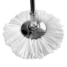 6 Pack Spin Mop Replacement Head For Hurricane 360° Spin Mop Systems, Microfiber Spin Mop Head, Round Shape Standard Universal Size Magic Mop Refill (White) - trắng - Xem 9