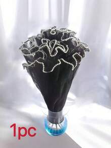 1pc Pearl Wave Yarn, Flower Packaging Net, Flower Bouquet Flower Shop Packaging, Valentine's Day Flower Packaging Materials, Pearl Wave Flower Packaging Materials, Rose Net Veil, Valentine's Day, Wedding, Mother's Day Bouquet Packaging, Flower DIY Packaging Wave Yarn - Multicolor - View 14