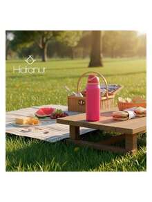 Vaso Térmico Agua Caliente y Fría 32 oz (946 ml) HIDRANUR - Rosa Fucsia - Ver 6
