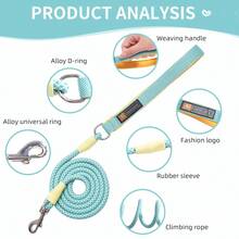 Adjustable Dog Collar And Leash Set, Suitable For Small, Medium And Large Dogs, Heavy Duty Yet Soft And Skin-Friendly - Multicolor - View 4