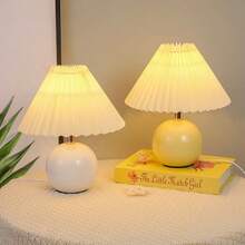 1pc Cute Cream Mushroom LED Desk Lamp, Warm Light, Fashionable Decor Lamp, Night Light, Desk Lamp, USB Powered, Suitable For Bedroom, Living Room, Office, Exquisite Gift, Unique Design, Bedside Lamp, Mushroom Lamp, Living Room Lighting, Dimmable Desk Lamp, Lamp Side Table, Retro Lamp, Desk Lamp, Bedside Table Lamp, Bedroom Lighting, Living Room Desk Lamp (Cream, White) - Multicolor - View 3