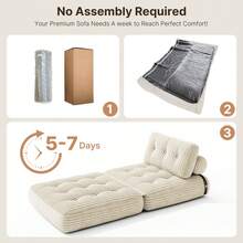 Asofer Futons - Beige - Voir 5