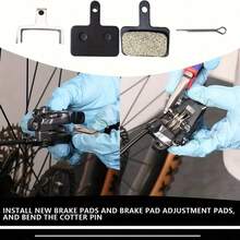 6对或10对装 - 耐用树脂自行车碟刹片，防滑表面，兼容MT200、M400、MT500、M315、M525、M475、M495、M515、M975、M355、B01S山地自行车刹车系统 - 山地自行车配件（6/10对装），高性能耐磨树脂刹车片 - 黑色 - 查看 8