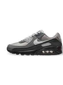 Nike Air Max 90系列青少年运动鞋 透气吸汗 轻便 弹性好 纯色 浅灰 深灰 运动户外日常 HQ3817-001 - 淺灰色/深灰色 - 查看 1