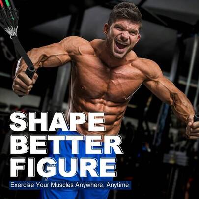 Bands For Working Out With Handles For Men And Women, Exercising Bands For Strength Training Equipment At Home